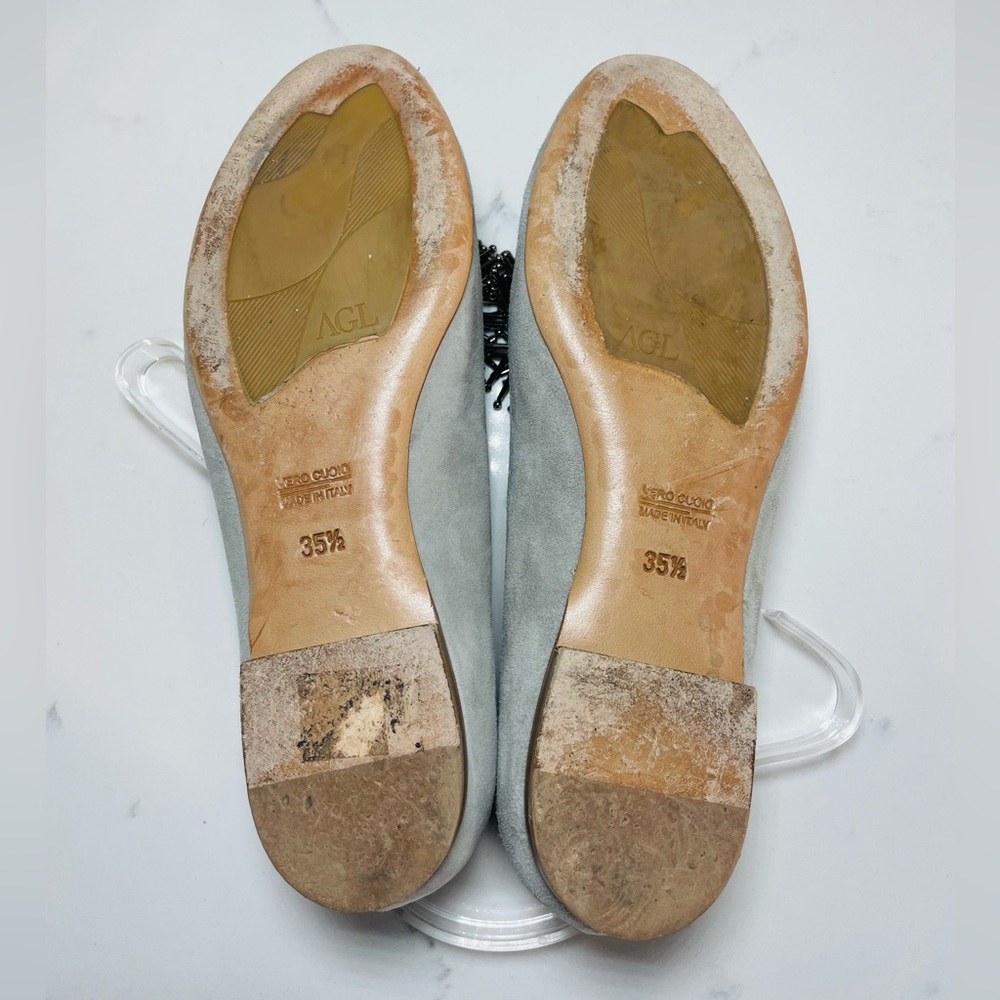 AGL Leather/Suede Loafer w/ Tassels - Picture 8 of 8